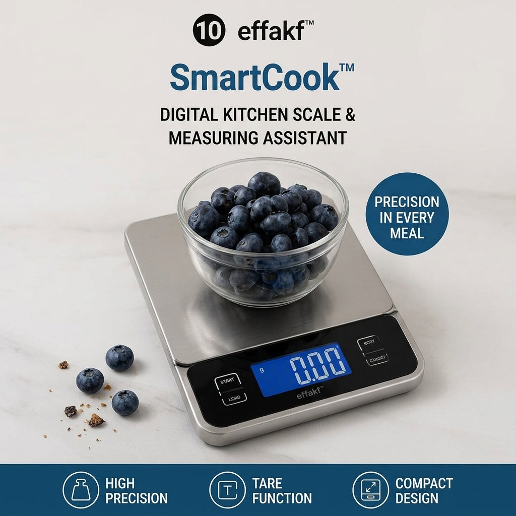 effakf™ SmartCook™ Digital Kitchen Scale & Measuring