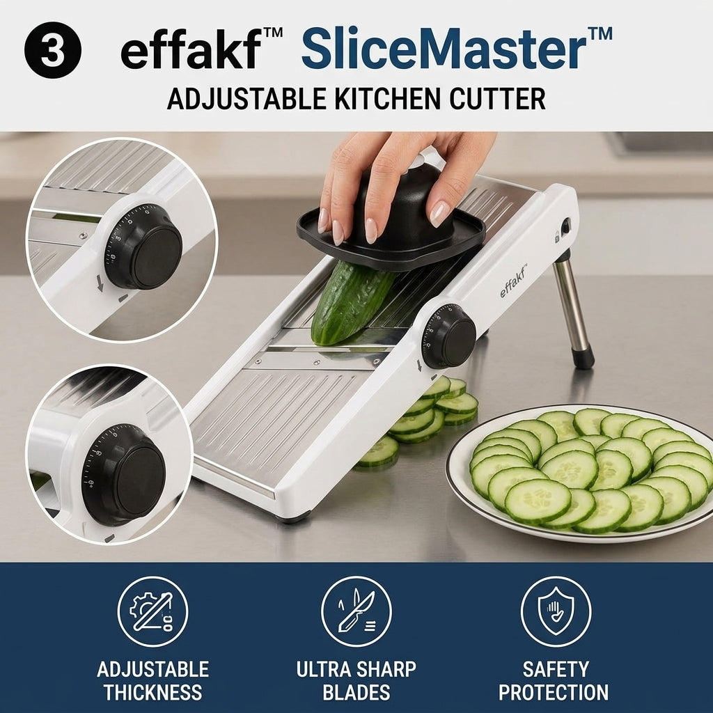 effakf™ SliceMaster™ Adjustable Kitchen Cutter