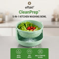 effakf™ CleanPrep™ 5-in-1 Kitchen Washing Bowl