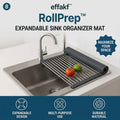 effakf™ RollPrep™ Expandable Sink Organizer Mat